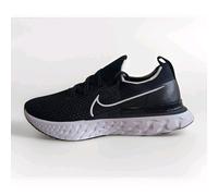 NIKE REACT INFINITY RUN FLYKNIT SIZE UK 6 EUR 40 (CD4371 002) BLACK / WHITE