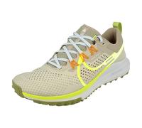 NIKE Men's React Pegasus Trail 4 Sneaker, LT Iron ORE/Volt-Cobblestone, 8 UK