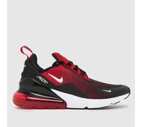 Nike Red Air Max 270 Boys Youth Trainers UK 6 (EU 39)