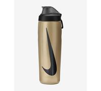 Nike Refuel Bottle Locking Lid 24 oz Water Bottle Sports BPA Free Airtight (Metallic Gold/Black/Black/Iridescent)