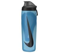 NIKE Refuel Bottle, 24 oz, BPA Free, Airtight Sports Bottle (Baltic Blue/Black/Iridescent), Recommended for Drinking Water during Exercise, 700 ml