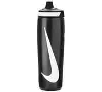 Nike Refuel Bottle 24 oz Sports Bottle BPA Free Airtight (Black/Black/White)