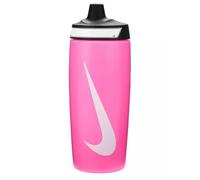 Nike Refuel Bottle Grip 18oz 532ml Water Bottle Sports Bottle Training Fitness Non-Slip Grip, Pink Glow/Black/White