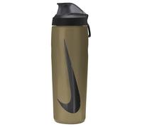 Nike Refuel Bottle Locking Lid 24 oz Water Bottle Sports BPA Free Airtight (Metallic Gold/Black/Black/Iridescent)