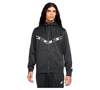 NIKE Repeat Pk Fz Hoodie DK Smoke Grey/Off Noir/White L