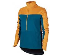 Nike REPEL TOP MIDLAYER Shirt Women's Shirt - Gold Suede/Midnight Turq/Refle, L