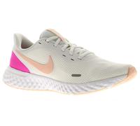 Nike Revolution 5 Women's White & Pink Lace-Up Trainers, Size: 4