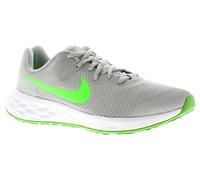 Nike Boys Running Trainers Revolution 6 Lace Up lt smoke grey green UK Size