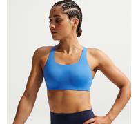 Nike Rival Women's Ultrahigh-Support Padded Sports Bra - Blue - Polyester/Elastene Mesh