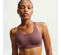 Nike Rival Women's Ultrahigh-Support Padded Sports Bra - Purple - Polyester/Elastene Mesh L (A-B)