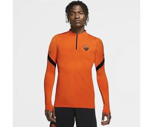 Nike Roma M Nk Dry STRK Dril Top Cl Long Sleeved T-Shirt - Safety Orange/Black/(Black) (No Sponsor-3RD), X-Large