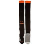 NIKE Roma U Stad Otc Sock 3R Socks - Black/Sail/(Safety Orange), Large