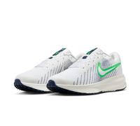 Nike Run Defy Men's Running Shoes | UK 10.5 in White/Green Spark/Midnight Navy