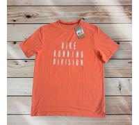 Nike Run Division Rise 365 Short Sleeve T-Shirt Orange/Wild Mango Size XL