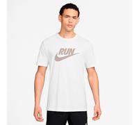Nike Run Swoosh Running shirt Men - white, beige, Size S