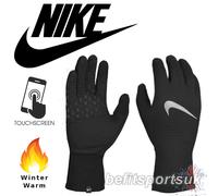 NIKE RUNNING GLOVES WOMENS LADIES SPHERE SPORTS WINTER TOUCH SCREEN PHONE BLACK