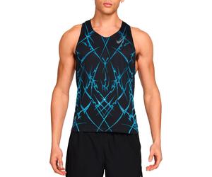 Nike Running - Ultra-lightweight, breathable tank top - M Nike Dri-Fit ADV Aeroswift Singlet Aop Black White for Men - Size XL Black XL