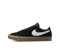 Nike SB Blazer Low PRO GT in Black & White with Gum Sole, Black/White-black-white, 7