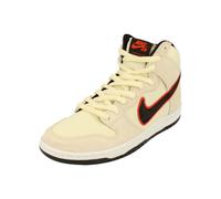 NIKE SB Dunk High Pro PRM Mens Trainers DO9394 Sneakers Shoes (UK 9 US 10 EU 44, Coconut Milk Black Team Orange 100)