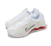Nike Shox GS White Phantom Picante Red Kids Youth Women Casual Shoes CW2626-102