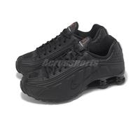Nike Shox R4 Black Max Orange 2024 Women Unisex Casual Shoes Sneakers AR3565-004