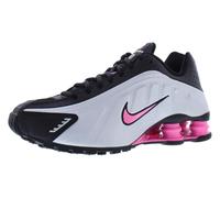 NIKE Shox R4 GS Running Trainers CW2626 Sneakers Shoes (UK 3.5 us 4Y EU 36, Black Metallic Silver 006)