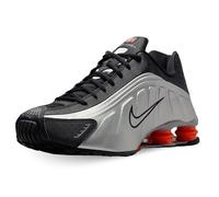 Nike Shox R4 Men's Shoes (HQ1988-002, Metallic Silver/Black/Picante Red/Metallic Silver), Metallic Silver/Black/Picante Red/Metallic Silver, 10 UK