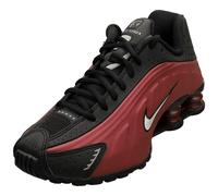 Nike Shox R4 Womens Fashion Trainers in Black Red - 5 UK