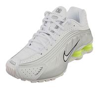Nike Women's Shox R4 W Sneaker White/Silver/Volt