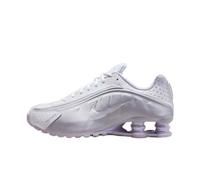NIKE Shox R4 Women's Trainers, White Silver Lilac, 8 UK