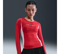 Nike Shox Women's Long-Sleeve Top - Red - Polyester/Elastane XXL (UK 24-26)
