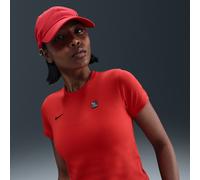 Nike Shox Women's Tight T-Shirt - Red - Cotton/Polyester/Elastane M (UK 12-14)