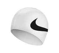 NIKE Silicone Cap Swimming Cap, Unisex Adult, unisex_adult, NESS8163, White, one size