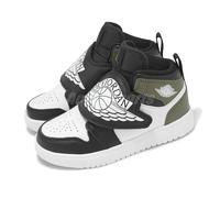 Nike Sky Jordan 1 PS Black Medium Olive White Kids Preschool Casual BQ7197-092