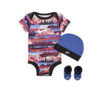 Nike Snow Day 3-Piece Boxed Set Baby 3-Piece Bodysuit Set - Purple - Cotton/Polyester 6-12M