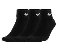 Nike Three Pack Quarter Socks Mens M White/Black