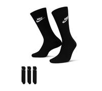 Nike Sportswear Everyday Essential Crew Socks (3 Pairs) - Black 8-11