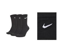 Nike 6-Pack Everyday Cushioned Training Crew Socks - Black M