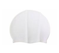 Nike Solid Silicone Swim Cap (White)