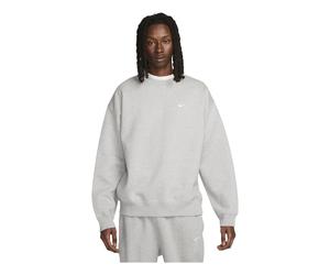 Nike Solo Swoosh Fleece Crew Sweat 'Dark Grey Heather White' DX1361-063 XXL