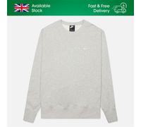 Nike DX1361-063 Solo Swoosh Sweatshirt Men's DK Grey Heather/White Size M