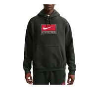 Nike Solo Swoosh Fleece Pullover Hoodie 'Black Spruce' IF1258-317 L