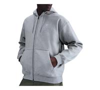 Nike Solo Swoosh Full-Zip Fleece Hoodie 'Dark Grey Heather Light Smoke Grey White' HV1084-063 XXXXL