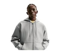 Nike Solo Swoosh Men's Full-Zip Fleece Hoodie - Grey - Cotton/Polyester L
