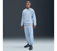 Nike Solo Swoosh Men's Cuffed Fleece Trousers - Blue - Cotton/Polyester S