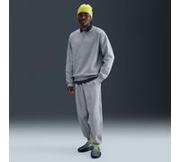 Nike Solo Swoosh Men's Cuffed Fleece Trousers - Grey - Cotton/Polyester L