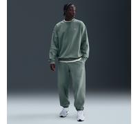 Nike Solo Swoosh Men's Cuffed Fleece Trousers - Grey - Cotton/Polyester XXL