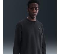 Nike Solo Swoosh Men's Fleece Crew - Black - Cotton/Polyester M