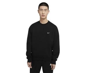 Nike Solo Swoosh Men's Fleece Crew, Black/White, S