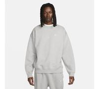 Nike Solo Swoosh Men's Fleece Crew - Dark Grey Heather - Fleece XL